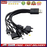 10 in 1 Universal USB Charging Cable Multi-Function Power Cord for Speaker Phone